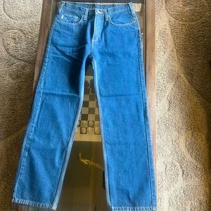 33x32 Carhartt thick denim blue jeans